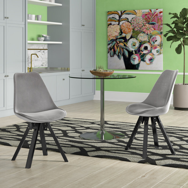 Coonrod Upholstered Dining Chair, Grey