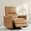 Fauteuil inclinable électrique pivotant en cuir Mikkel-92158021