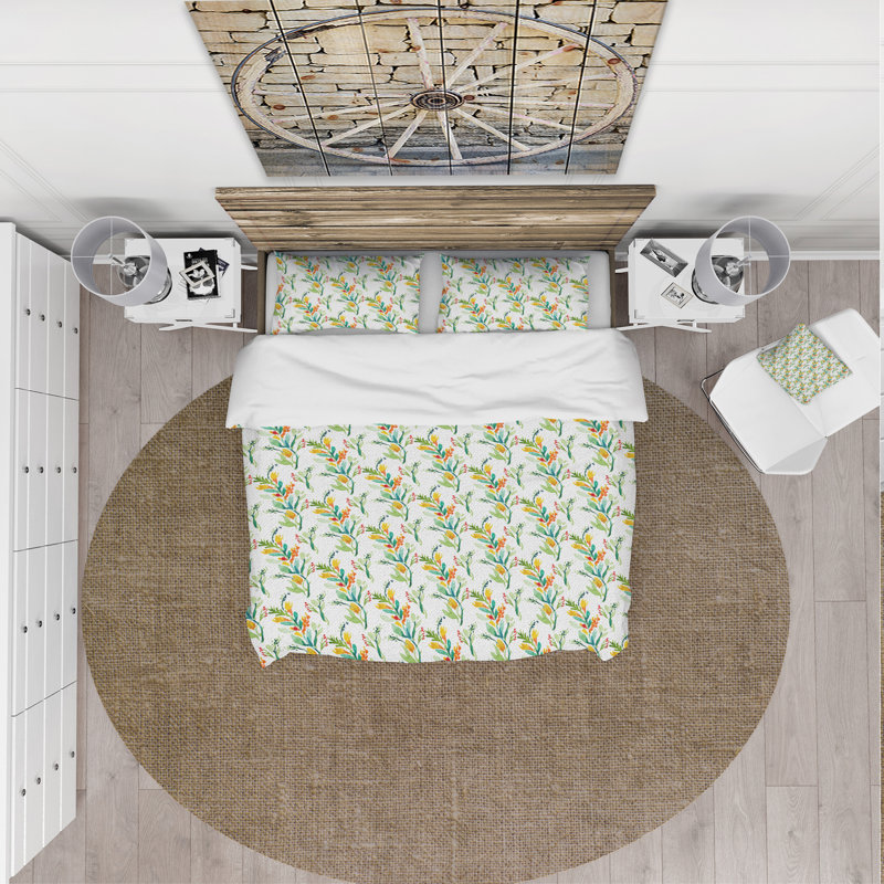 Ensemble de housse de couette country, Housse de couette très grand + 2 taies décoratives
