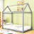 Arnel Twin Size Wooden House Bed with Roof-1795899445