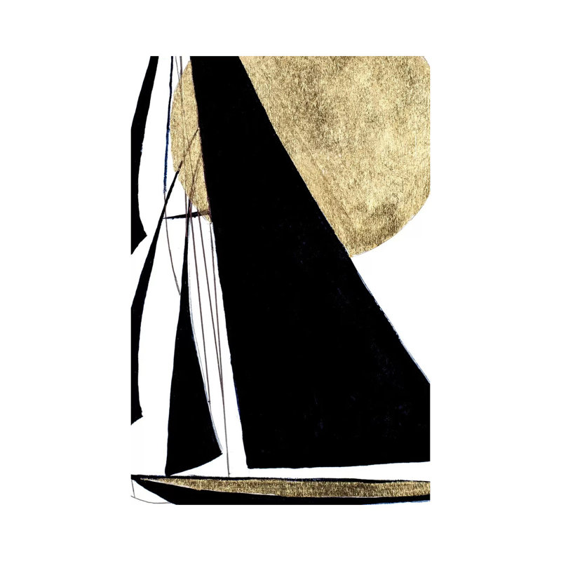 Midnight Black Sailing by Patricia Pinto - Wrapped Canvas Gallery-Wrapped Canvas Giclée, 66.04 cm H x 45.72 cm W
