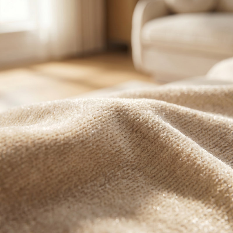 Canapé en forme de U avec poufs mobiles, siège profond, coussins de dossier matelassés et coussins ronds Rumley, Crème
