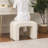24 Inches Upholstered Waterfall Ottoman Footstool-780777895