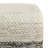 Macie 18 inch Wide Square Pouf in Grey and White PET Polyester