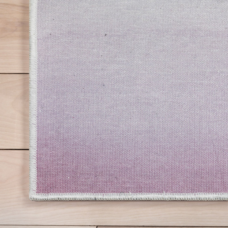 Asusena Kids Rugs Sunrise Ombre Modern Multi Color Area Rug, Rectangle 6' x 9'