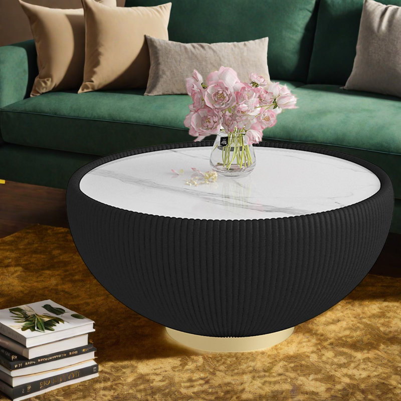Stone Top End Table