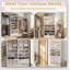 Armoire à chaussures réglable à 9 niveaux, rangement en bois robuste pour l'entrée, le couloir, le salon, le vestiaire, maximise l'espace et l'organisation