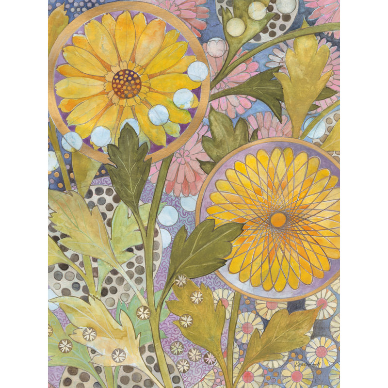 Jardin fantaisiste I, H 16 po x l 12 po