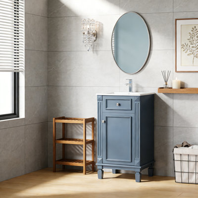 Meuble-lavabo 18 po avec lavabo en céramique