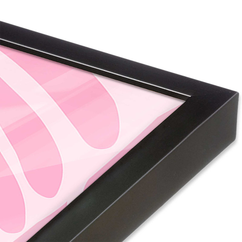 Imprimé tigre dans un paradis rose, H 15,25 po x l 12,25 po, Zinc patiné