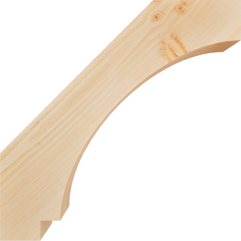 Attelle impériale du genou, Sapin de Douglas, Lisse, H 20 po x l 3,5 po x P 20 po