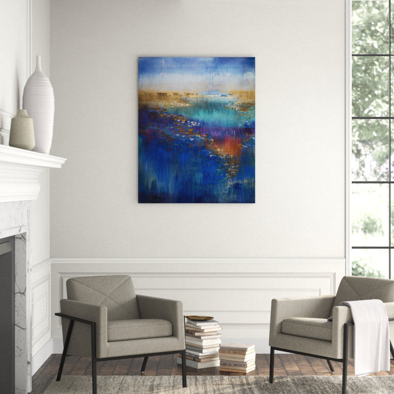 Jeweled Sunlight Print by Jennifer Hollack Raboin, 50" H x 40" W x 2" D, Stretched Canvas