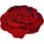 Tapis floral rouge Baseeth-330936250