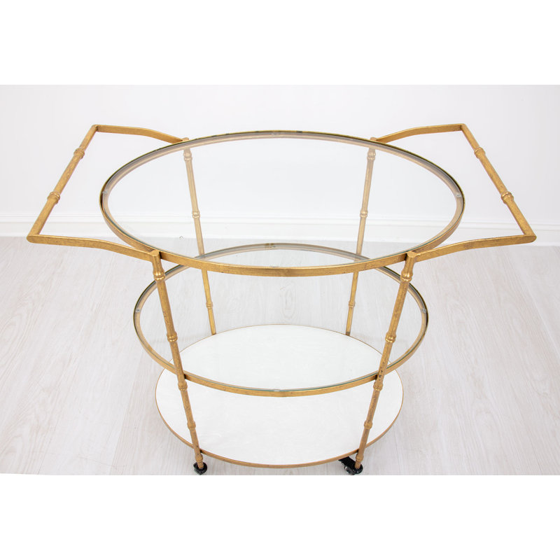 Kelly Serving Cart, Gold