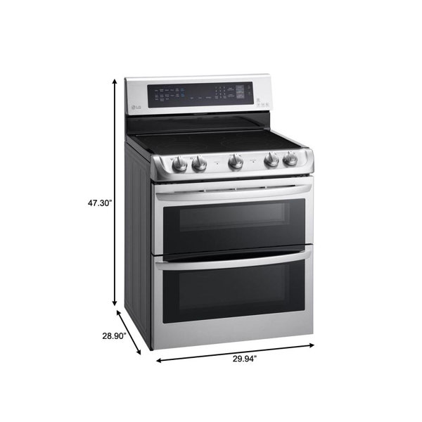 LG LDE4413ST 7.3 Cu. ft. Double Oven Stainless Steel Electric Range