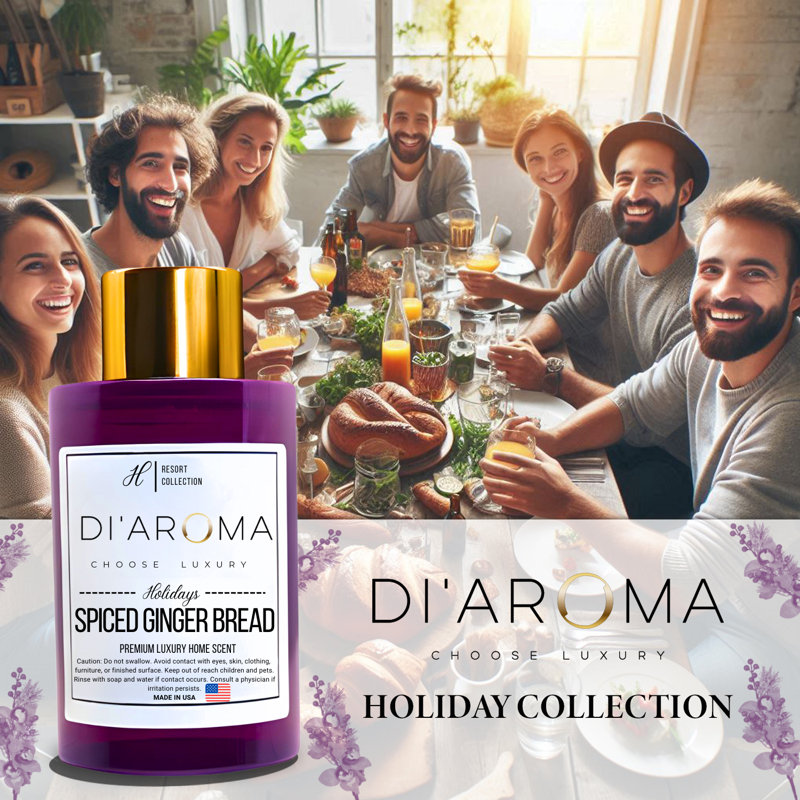 DI'AROMA Fresh Pine Aroma Mélange d'huiles en plastique, bouteille mauve 120 ml, collection Holiday, diffuseur d'arôme, mélange d'huile sans eau,