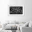 City Map Of Paris - Single Picture Frame Print-1276332394-1276332397