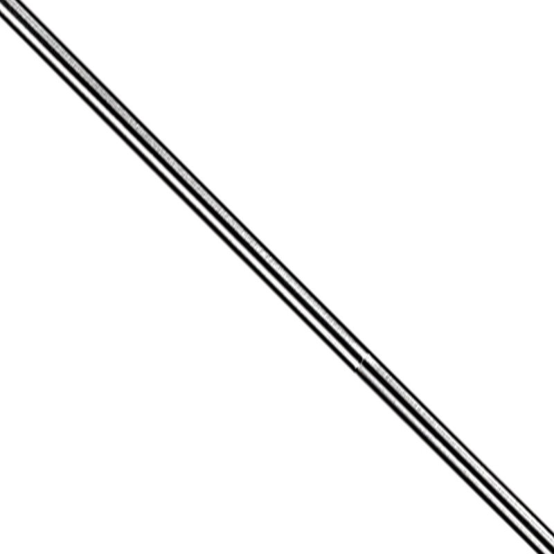 Tige d'accessoire en acier 12 po, Nickel antique