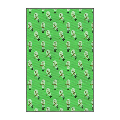 Tapis vert tissé à la machine