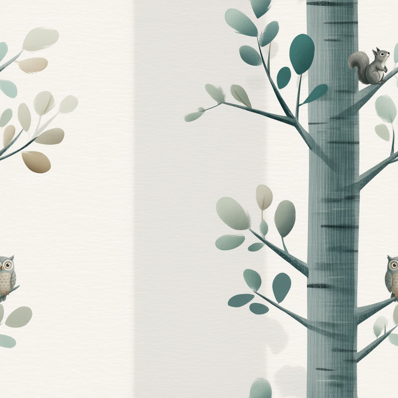 Rouleau double mural Woodland, Peel and Stick