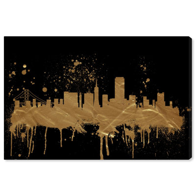 « san francisco horizon », peinture sur toile