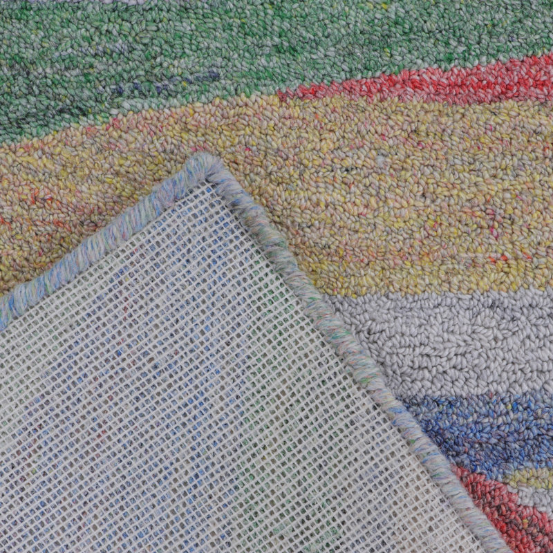 Global Recycled Standard Desertscape Hand-Tufted Recycled Indoor/Outdoor Rug Multicolor, Rectangle 5' x 8'