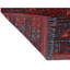 Tapis unique bleu / rouge 4 pi 11 po x 6 pi 8 po