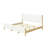 Boucle Upholstered Bed With Rubberwood Legs, KING