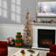 The Holiday Aisle® Silver Tinsel Tree with Clear Lights-757950308