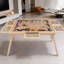 Nature 34" W x 26" D Folding Puzzle Table with Legs – Large Wood Jigsaw Board for 1500 Pieces, 27" Height with 4 Drawers, Portable Craft & Game Desk for Adults