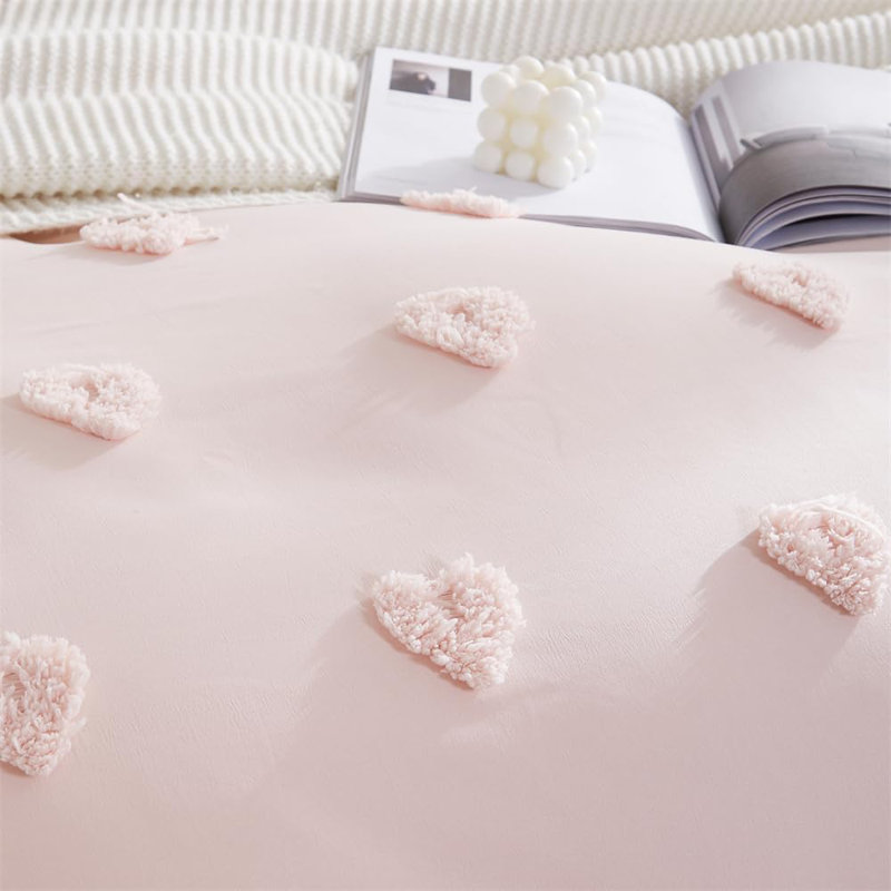  Housse de couette Nayoroom, Housse de couette grand et 2 taies d'oreiller stan, Rose