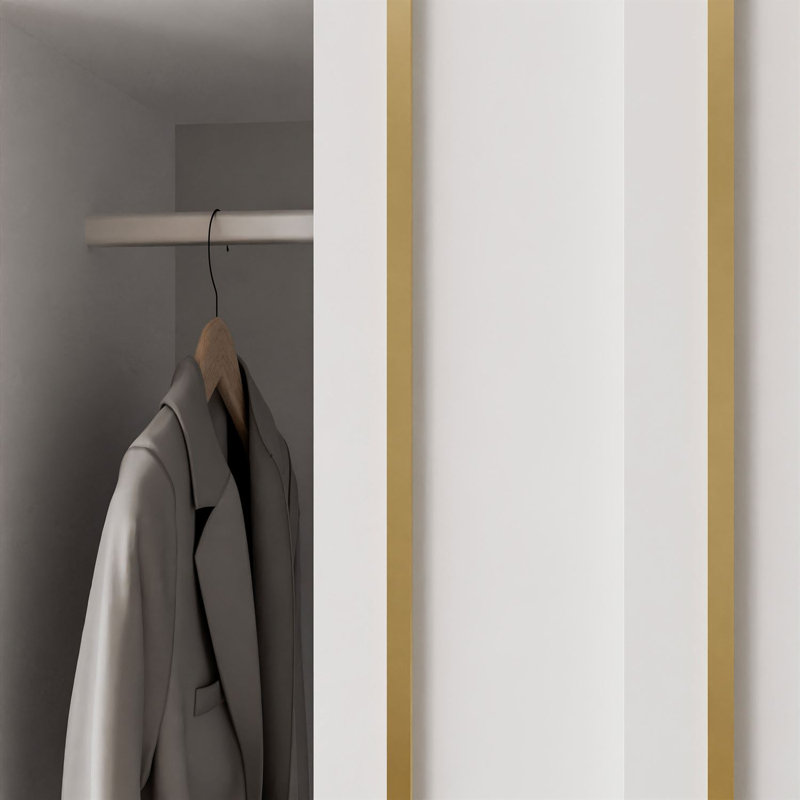 Sliding Wardrobe AURIS  with Gold Strips