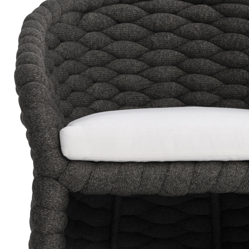 Outdoor Dining Armchair, Black