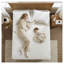 Surmatelas chauffant Queen avec double commande, couverture chauffante électrique en polyester blanc, 5 niveaux de chaleur et arrêt automatique-747881030