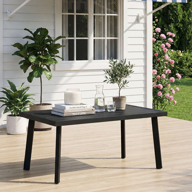 Table basse d'extérieur Modern, Modern Black