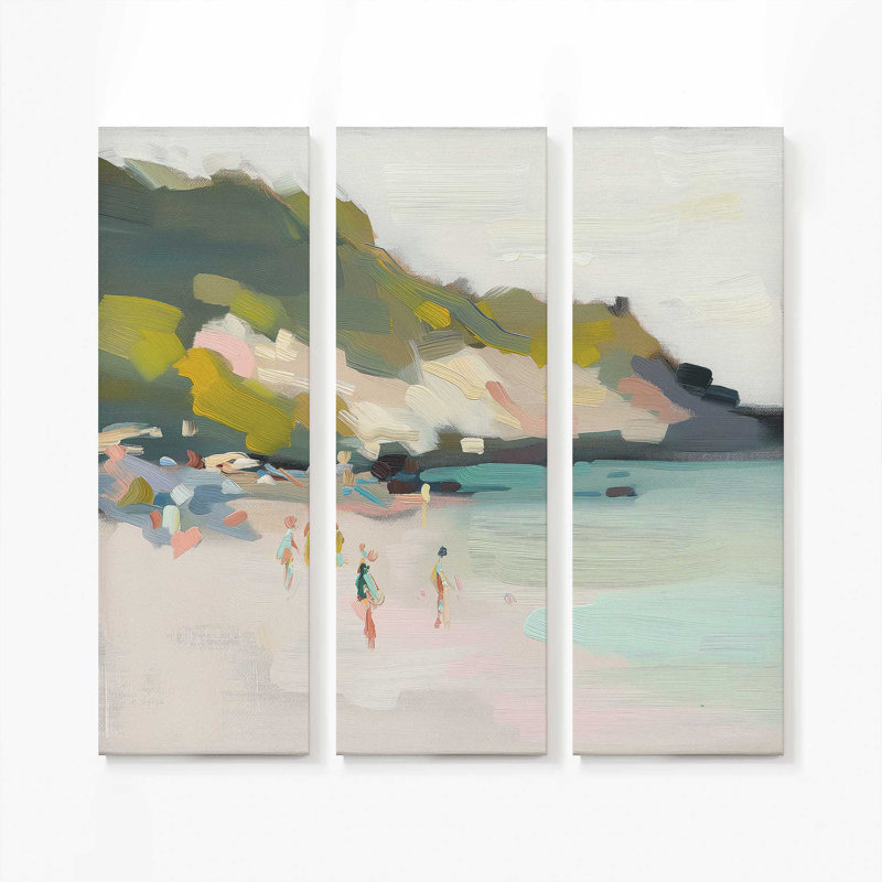 Sandy Spectrum v1 | Impression sur toile 2 panneaux | Combiné, H 60 po x l 60 po