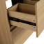 Meuble-lavabo 24 po avec tiroir double - bois d'ingénierie captivant élément décoratif autoportant