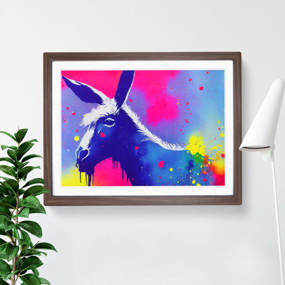 Colourful Donkey Art Vol.2 Abstract - Single Picture Frame Print