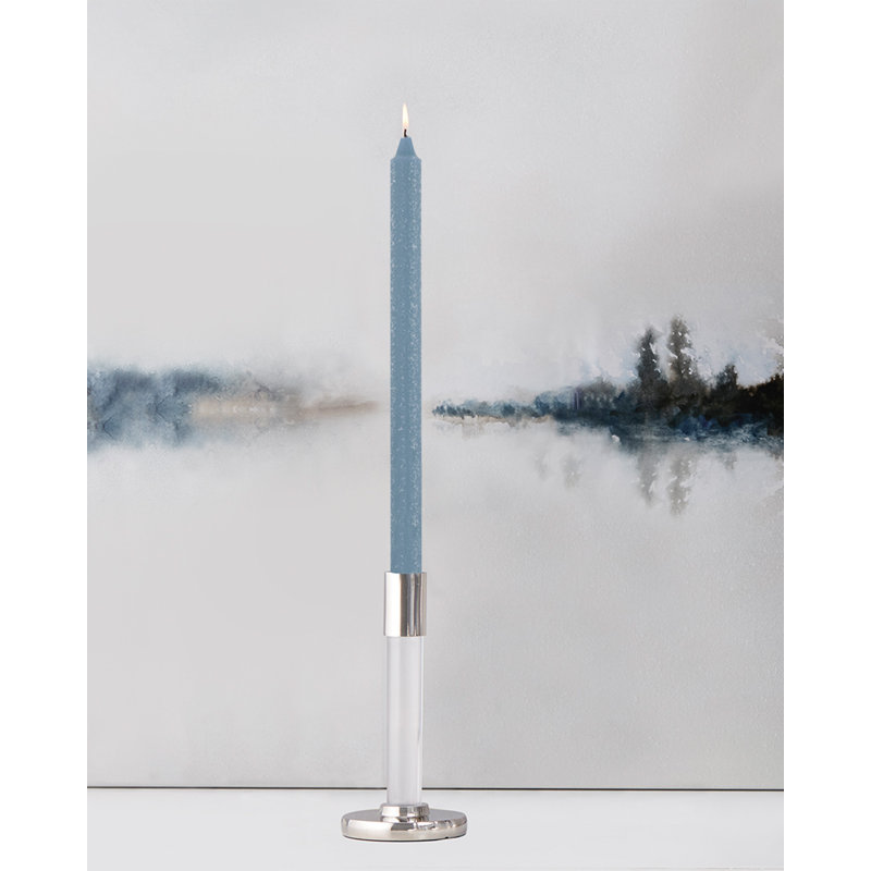 Williamsburg Blue 12-Inch Beeswax Taper Candles Set
