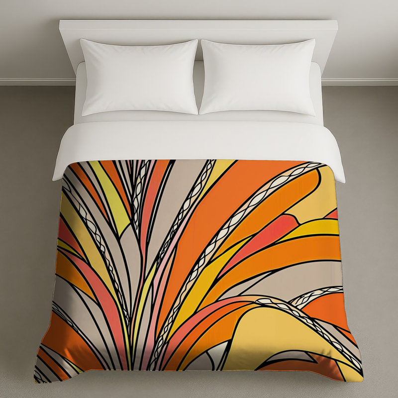 Abstract Bedding Art Duvet Cover Contemporary, Queen