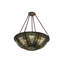 Luminaire suspendu bol 4 lumières Fleur-de-lis