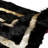Black Tuscan Rectangular Rug With Gold Borders Genuine Tuscan Fur Carpet-1738342702