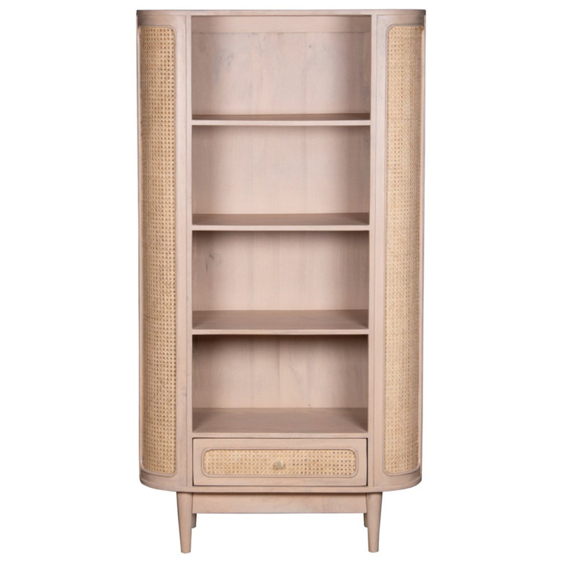 Valencia 165cm H x 90cm W Solid Wood Standard Bookcase