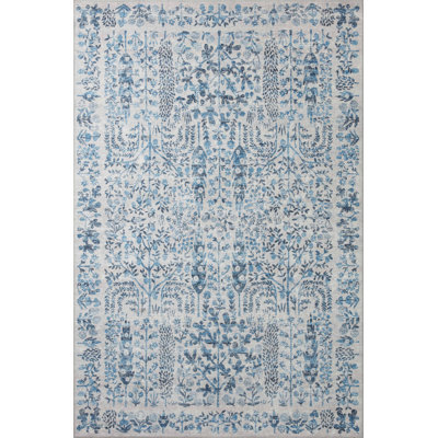 Rifle Paper Co. X Loloi Maison Grove Blue Area Rug
