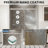 56-60" W X 74"H Glass Shower Door, Frameless Double Sliding Shower Door with Magnet, 5/16" (8mm) SGCC Clear Tempered Glass, Explosion-Proof Film Nano Coating, Chrome-123158811