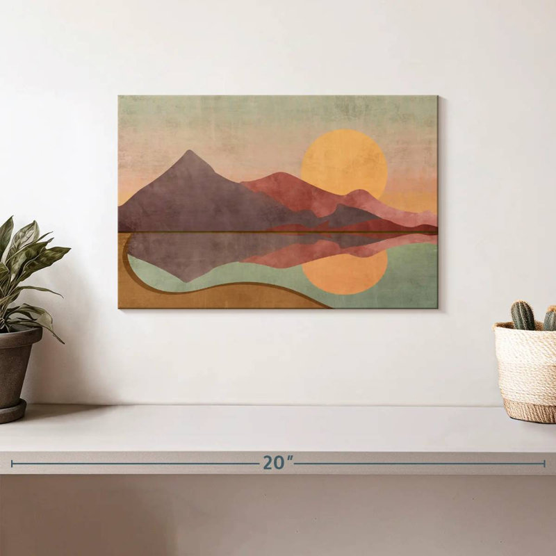 Boho Sundown, reproduction sur toile, H 8 po x l 12 po x P 1 po