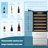 32'' Wine and Beverage Fridge with Double French Doors and Two Bottom Drawers, 168 Bottles and 300 Cans Storage