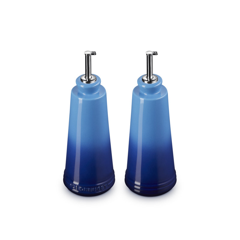 Le Creuset Stoneware Oil & Vinegar Set, Azure