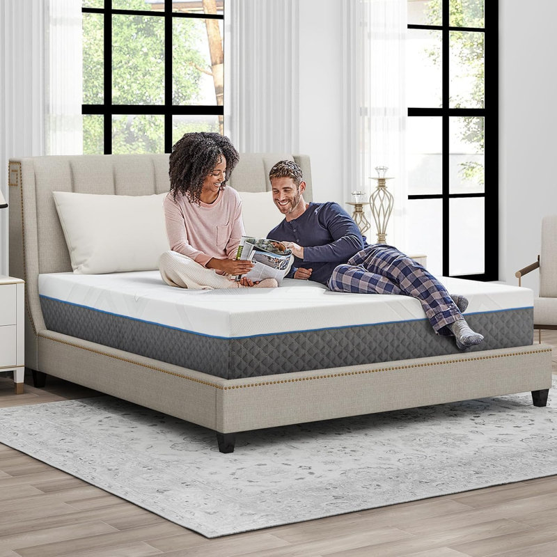Matelas en mousse viscoélastique moyenne 12 po Alwyn Home, Simple