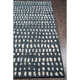 Glory Abstract Handmade Tufted Wool Dark Blue/Ivory Area Rug